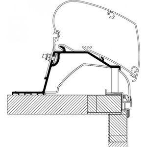 Thule Voortent Adapter Dak Caravan 2014