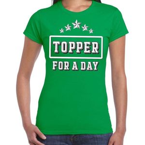 Toppers Topper for a day concert t-shirt voor de Toppers groen dames - feest shirts S