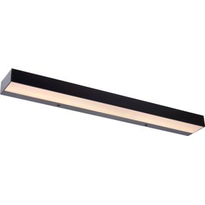 Lucide ALEXA - Wandlamp Badkamer - LED - 1x8W 3000K - IP44 - Zwart