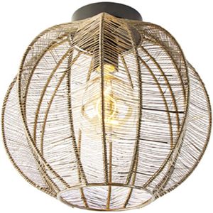 QAZQA dong - Industriele Plafondlamp - 1 lichts - Ø 31 cm - Brons - Industrieel - Woonkamer | Slaapkamer | Keuken