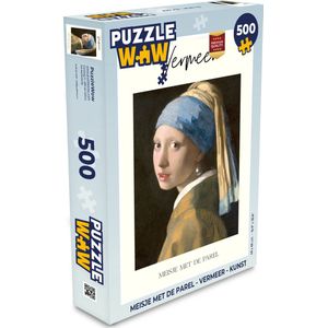 Puzzel Meisje met de parel - Vermeer - Kunst - Legpuzzel - Puzzel 500 stukjes