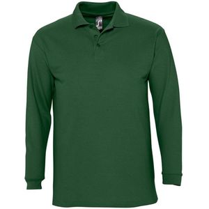 SOLS Heren-Winter II Poloshirt met lange mouwen van Piqué katoen (Golfbaan)