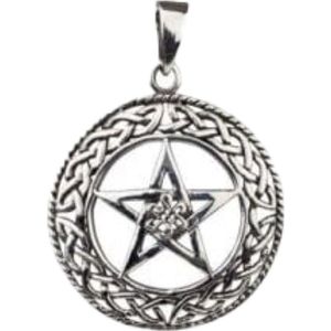 Zilveren hanger Keltische pentagram (K1015)