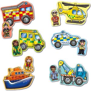 Orchard Toys - Rescue Squad - Reddingsteam puzzel - 6 puzzels in 1 - vanaf 2 jaar