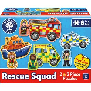 Orchard Toys - Rescue Squad - Reddingsteam puzzel - 6 puzzels in 1 - vanaf 2 jaar