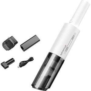 Mini handstofzuiger - Kruimelzuiger - Oplaadbaar - Auto stofzuiger - Wit - Lichtgewicht - Krachtig - HEPA filter - XD-Xtreme