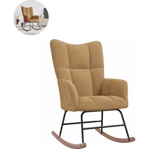 Fauteuil - Relaxzetel - Relaxstoel - Relaxfauteuil - Stoel - Met armleuning - Voor één Persoon - Bruin