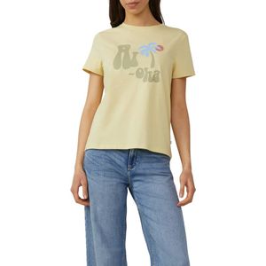 Q/S designed by - Dames t-shirt - Maat S - Vrouwen - 12D0 YELLOW -