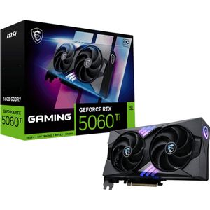MSI NVIDIA GeForce RTX 5060 Ti 16G GAMING OC - 16GB - GDDR7 - PCIe 5.0 - 1x HDMI 2.1b - 3x DisplayPort 2.1a