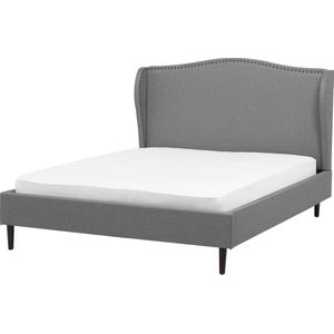 COLMAR - Bed - Grijs - 140 x 200 cm - Polyester