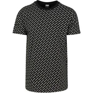 Urban Classics - Allover Logo Heren T-shirt - 3XL - Zwart