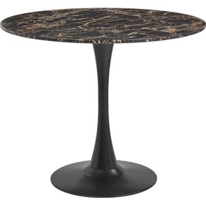 Eettafel BOCA Zwart/goud 90 cm 90 cm