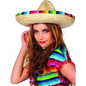 Mexicaanse sombrero hoed voor volwassenen  - Verkleedhoofddeksel - One size