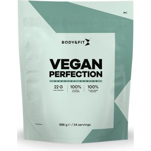 Body & Fit Vegan Perfection Special Series - Vegan Proteine Poeder - Plantaardige Eiwitshake - Aardbei/Banaan - 986 gram (34 shakes)