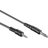 6,35mm Jack - 3,5mm mini Jack stereo audiokabel - 1,2 meter