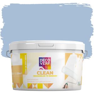 Decoverf clean muurverf retro blauw, 2.5L