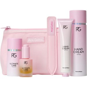 Pink Gellac Nourish Nail Care Set - Geschenkset Vrouwen met Nail Care Pouch, Nagelvijl, Handcreme en Ultimate Care Nagelriemolie - Nagelverzorging Set - Geschenkpakket Handverzorging - Nagel Verzorging Set Manicure