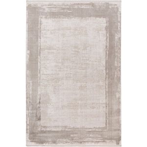 Luxury Home Elegance Vloerkleed - Laagpolig Luxe Tapijt - Soft Velvet - Zilver- 80x150 CM