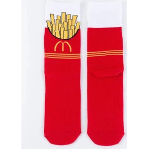 Sokken frites/ patat afbeelding one size