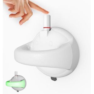 Handgrepen senioren zonder boren - douchegreep met zuignap - badkuipgreep - veiligheidsgreep - lichtgevend effect - duwstang - badkamer douche toilet (lichtend-1) handgreep met zuignap