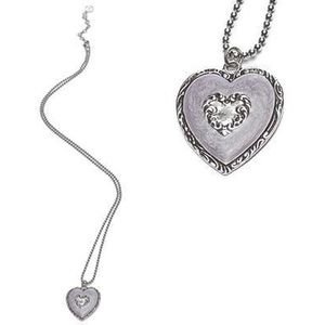 Dolce Luna Heart Ketting paars