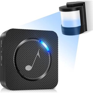DailySupplies® Opritverklikker - Entreemelder - Doorgangsmelder - Beveiliging - Zwart met Licht