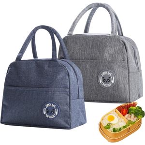 2 stuks 6 l geïsoleerde lunchtas, thermische picknicktassen, opvouwbare koeltassen, draagbare lunchbox, zakhouder, koeltas voor mannen/picknick/school/kantoorwerk