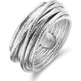 Casa Jewelry Ring Wikkel Satin - Zilver - Maat 17.25