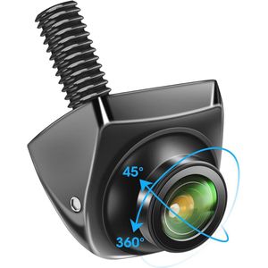 Achteruitrijcamera 360° Draaibaar AHD 720P - 170° Hoek - Waterdicht voor Auto, Camper, en Bestelwagen