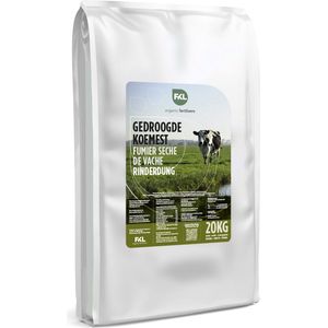 FKL Fertilizers - Gazonmest - Koemestkorrels - Bodemverbeteraar - Koemest - Mestkorrels - Compost - Tuinmest - Bemesting - Plantenvoeding - Potgrond - 20 kg