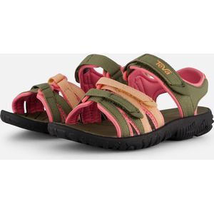 Teva Y TIRRA Unisex Sandalen - Zwart/Groen/Roze - Maat 37