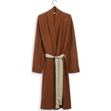 Yumeko kimono badjas gewassen linnen amandel bruin s