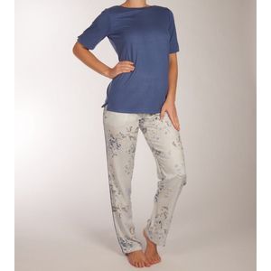 Pastunette Pyjama lange broek - 520 Blue - maat 48 (48) - Dames Volwassenen - Viscose- 25221-302-2-520-48