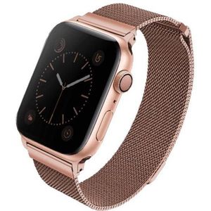 UNIQ - Dante - Metalen Armband / Strap geschikt voor Apple Watch - All Series - 38/40mm - Rose Gold