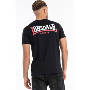 Lonsdale T-Shirt Dale T-Shirt normale Passform Black/White/Red-3XL