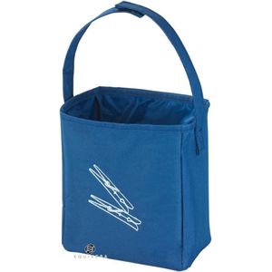 Equivera Sacchetto portamollette in poliestere blu - 17 x 19 x 10 cm - tas voor molletjes. Wasknijperzak