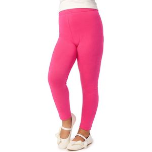 Merry Style MS-MS10-130-LE Meisjes Lang Leggings - Sport - Vrijetijdsbroek - Lang – Viscose - Sporbroek - Yogabroek - Roze - 134