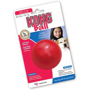 Kong Bal Medium - Bal - Diameter 8 cm - Rood
