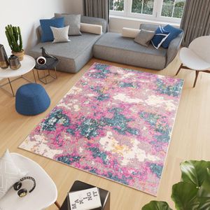 Tapiso Cosmo Vloerkleed Roze Woonkamer Modern Slaapkamer Tapijt Maat- 160x220