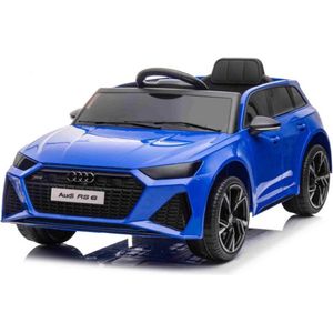 Audi RS6 Kinderauto Blauw | 12V