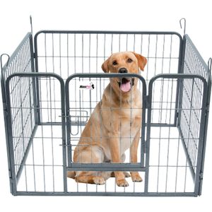 MaxxPet Puppyren - puppykennel - opvouwbaar- honden bench - puppy bench - 101x79cm - 4 delig