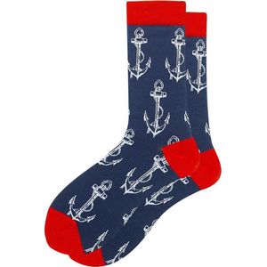 Sokken met Ankers - Grappige Maritieme sokken voor Vissers, Zeilers en Bootliefhebbers - Maat 40-46