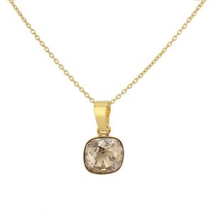 ARLIZI 1894 Ketting Swarovski kristal hanger - verguld - 44 cm