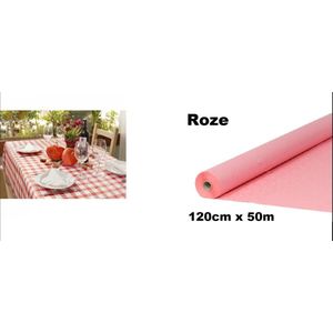 Tafelrol papier Roze 120cm x 50meter - Tafel dekken rol gala huwelijk thema feest festival