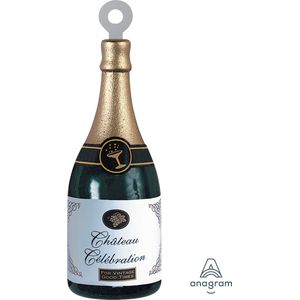 Amscan Ballongewicht Champagnefles 13 Cm Groen/goud