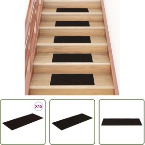 The Living Store Trapmat Donkerbruin 60 x 25 cm - Geluiddempend - Anti-slip