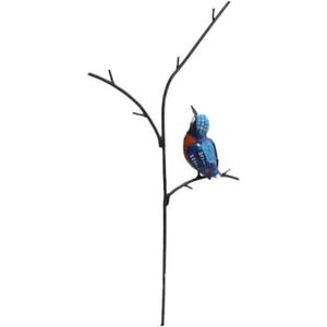Floz Design tuinsteker ijsvogel - metalen ijsvogel - fairtrade en gerecycled
