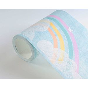 WOLKEN & REGENBOOG BEHANGRAND | Vogels - Bont Blauw Wit - A.S. Création Lilly & Luis