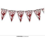 Fiestas Guirca - Vlaggenlijn Halloween Blood (300 cm) - Halloween - Halloween Decoratie - Halloween Versiering