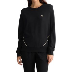 Liu Jo Dames Trui Zwart TA5039-JS182/22222 Ecs Felpa Chiusa